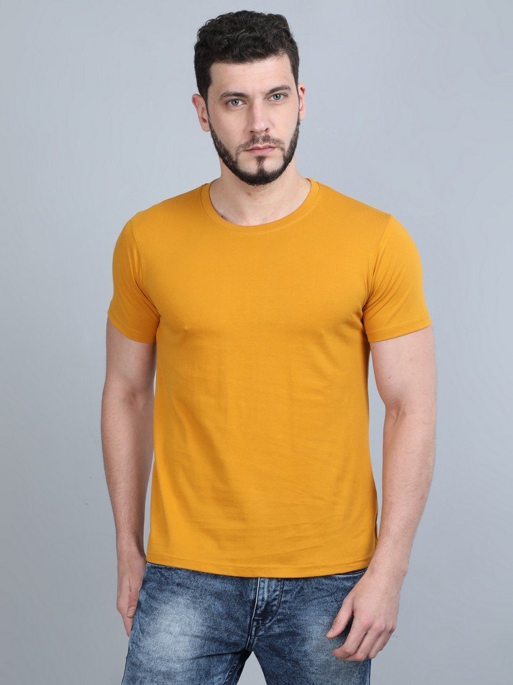 Vakum Round Neck Mari Gold T Shirt