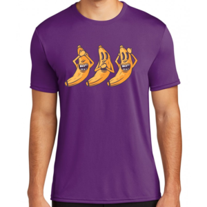 Vakum Round Neck Grapre Banana Printed T Shirt