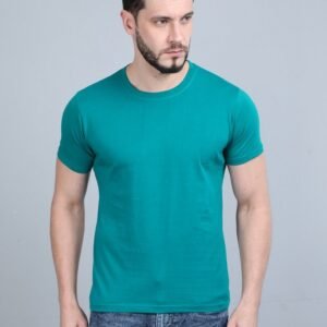 Vakum Round Neck Aqua Green T Shirt