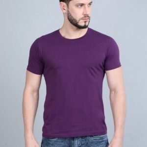 Vakum Round Neck Purple T Shirt