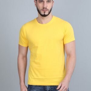 Vakum Round Neck Canary Yellow T Shirt