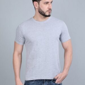 Vakum Round Neck Grey Marl T Shirt