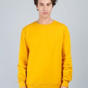 Vakum Round Neck Mustard SWEAT SHIRT
