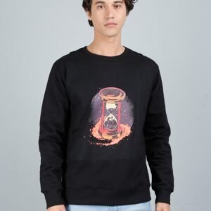 Vakum Round Neck Black SWEAT SHIRT