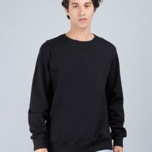 Vakum Round Neck Black SWEAT SHIRT