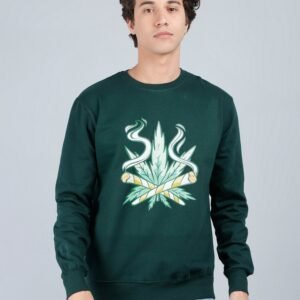 Vakum Round Neck Bottle Green SWEAT SHIRT