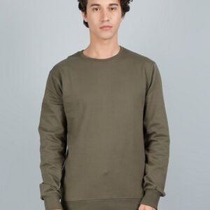 Vakum Round Neck Olive Green SWEAT SHIRT